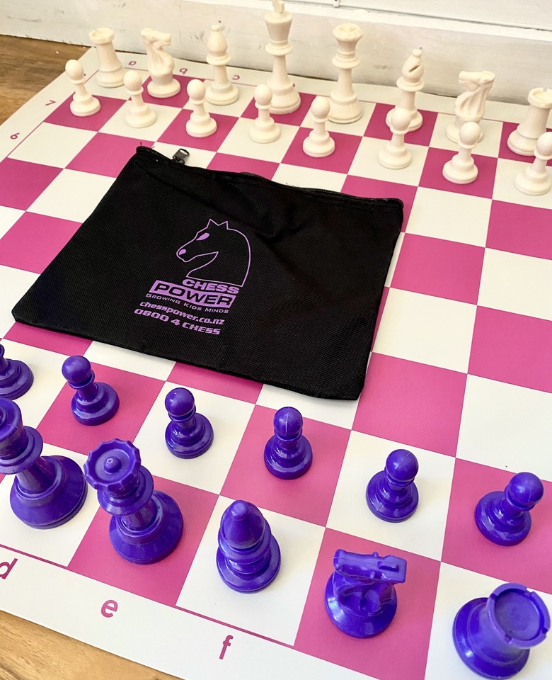 New Pink And Purple Tournament Chess Set For Chess Sets Chess Clocks